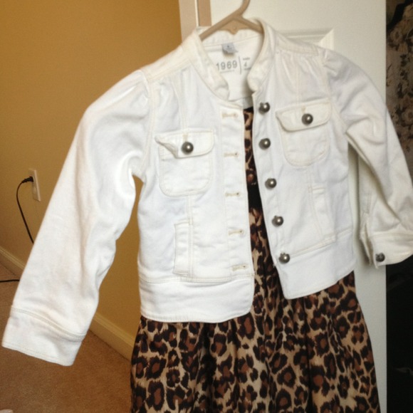 ⛔BUNDLED⛔Baby Gap white denim jacket