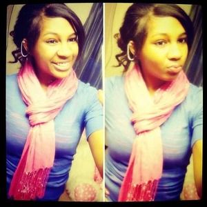 Cute Pink Scarf.