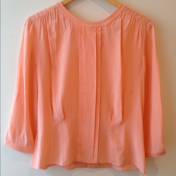 ❗SOLD ❗JCrew silk top with buttons down the back