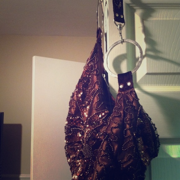 Brown Bag with Sequins
