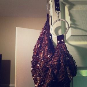 Brown Bag with Sequins