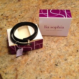 Lia Sophia Leather Wrap Bracelet