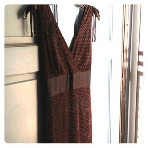 Cute sexy dress with red polka dots & rose pattern