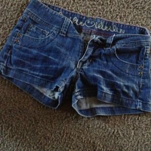 Size 5 blue jean shorts