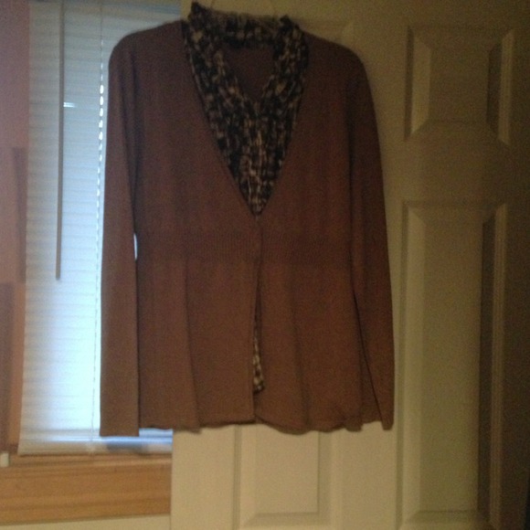 Long sleeve layered sweater
