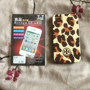 Tory Burch inspired leopard iphone case
