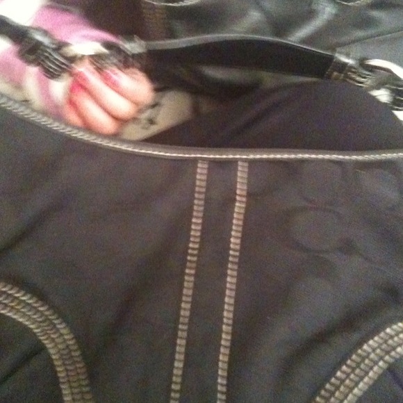 Black small coach bag