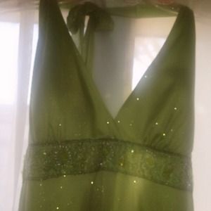 Green formal dress