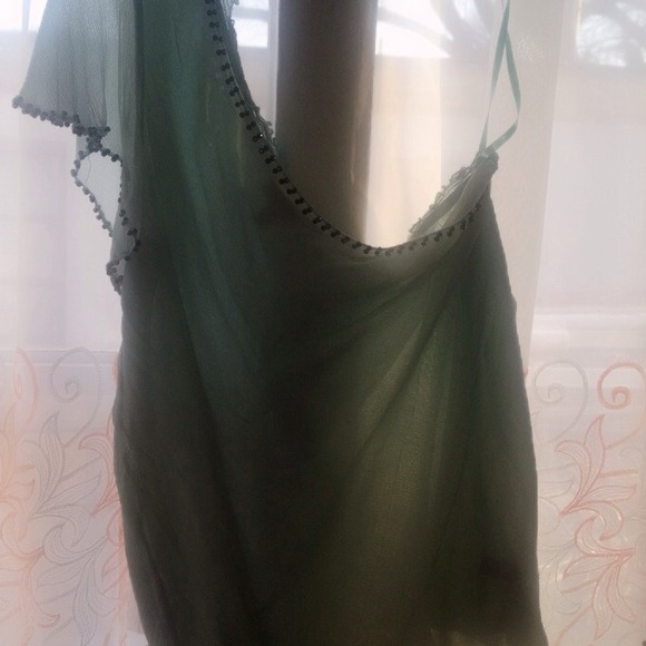 Aqua one shoulder shirt