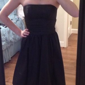 Black knee length cocktail dress