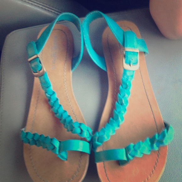 Teal mossimo sandals
