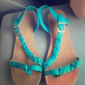Teal mossimo sandals