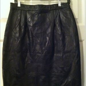 Leather skirt