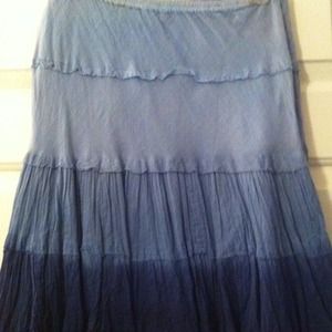 Shades of blue skirt