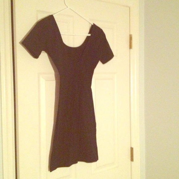 Black tight mini dress