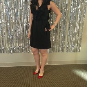 ABS black lace dress