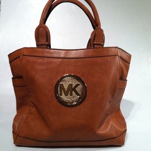 New michael kors tan tote bag