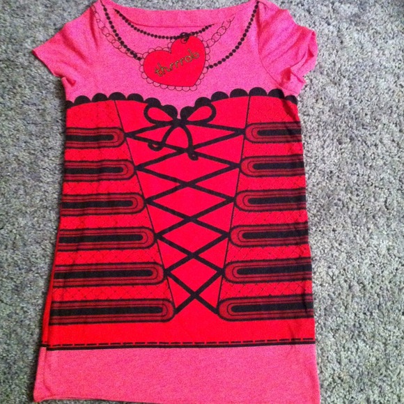 ❌SOLD❌Benefit Corset Tshirt "want to be turned on"