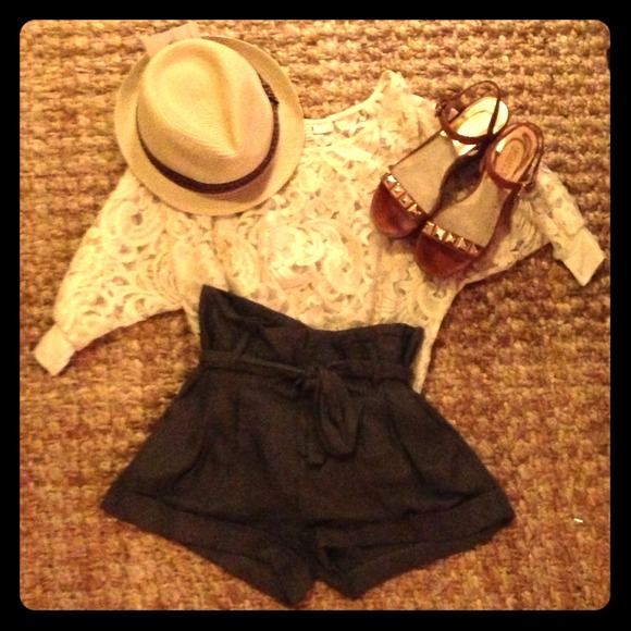 Urban Outfitters high waisted army green shorts