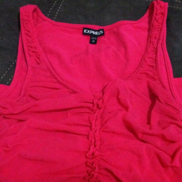 Pink Ruched Tank - Picture 2 of 2