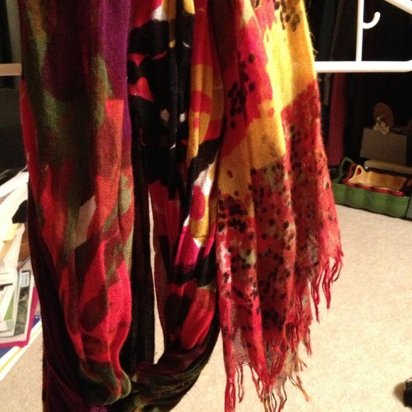 Bright colored scarf