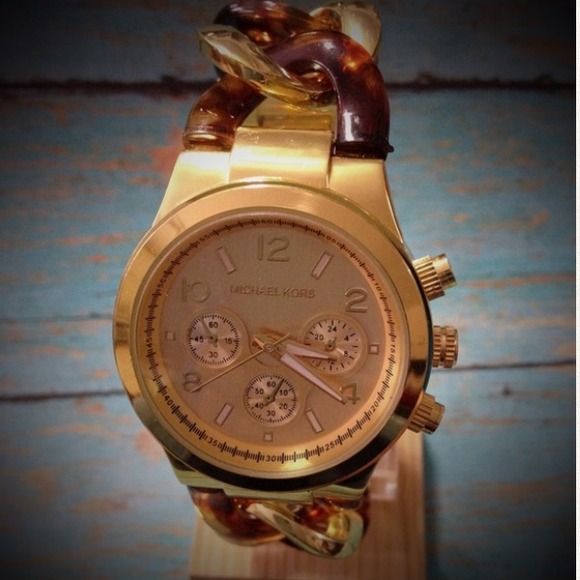 Mk tortoise twist watch