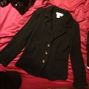 Black sweater jacket