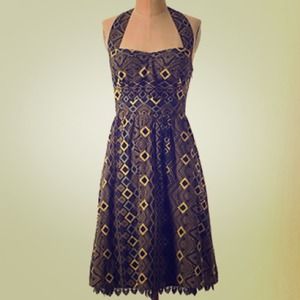 Anthropologie rhythmic repetition dress