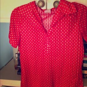 Polyester collared shirt