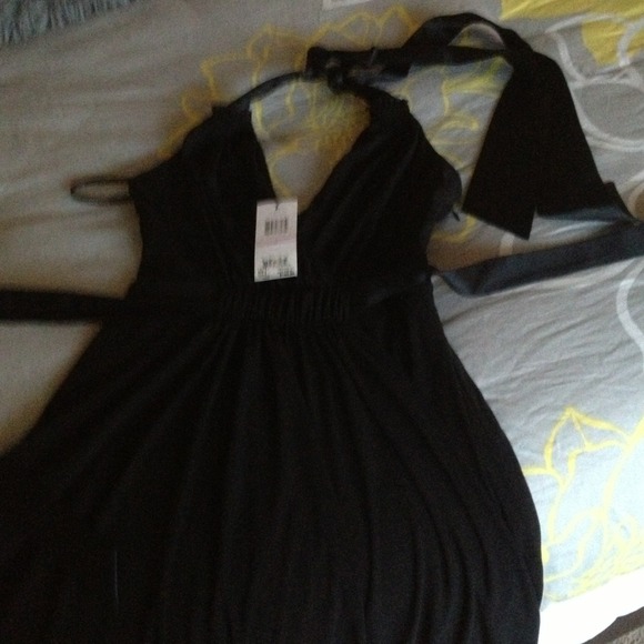 Calvin Klein Halter dress, low back, tie middle - Picture 1 of 4