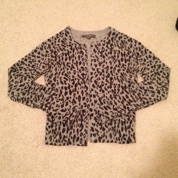 SOLD Cheetah print cardigan