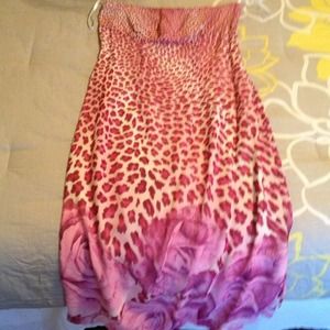 Long strapless dress