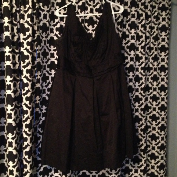 David's bridal black cotton/polyester dress