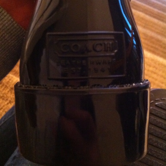 *SOLD**Authentic Coach Tasha Rainboots. - Picture 4 of 4