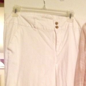 White Old Navy cotton dress pants
