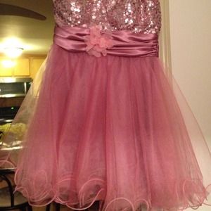 Pink prom dress