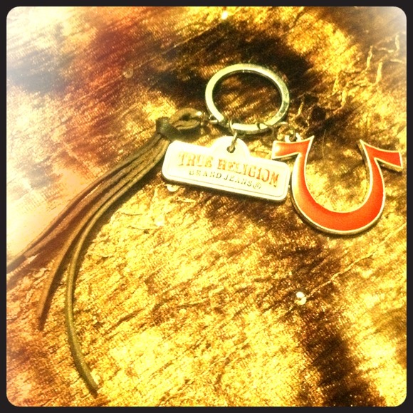 True Religion Horseshoe Leather Stands Logo Charms