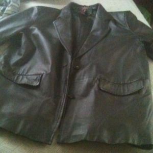 100% leather coat, size 3XL