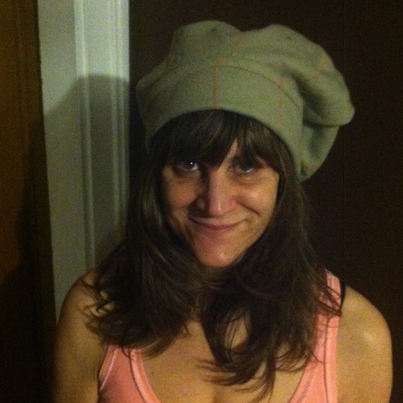 Funky felt hat.