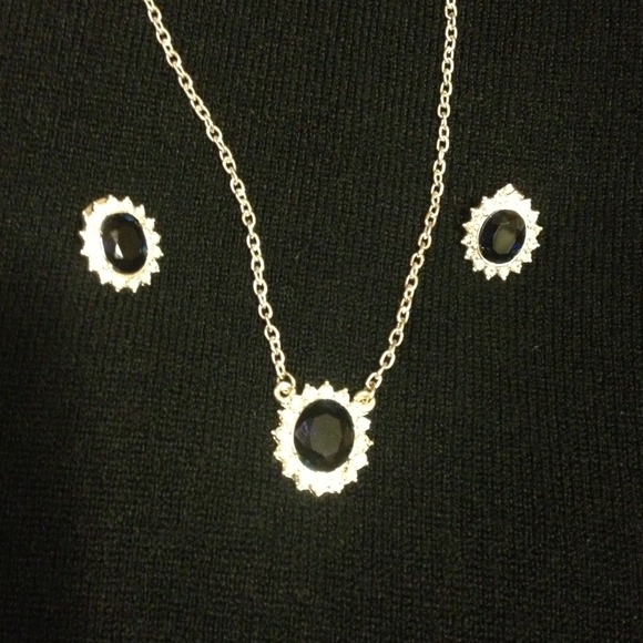 Necklace, matching earrings
