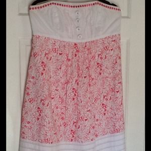 Lilly Pulitzer strapless dress