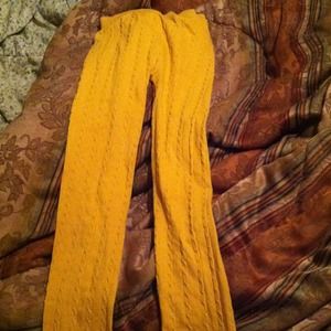 Mustard winter leggings :)
