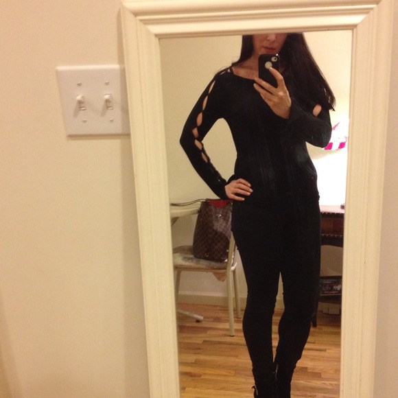 Armani Exchange cut out blouse