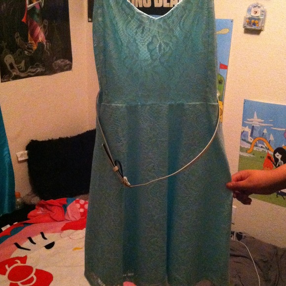 Lacey spring green dress