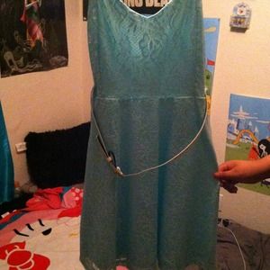 Lacey spring green dress