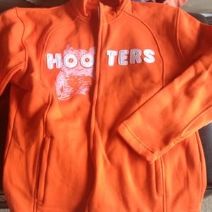 Hooters zip front sweat shirt
