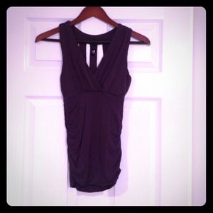 💰 Slotted Back Charcoal Top - NWOT