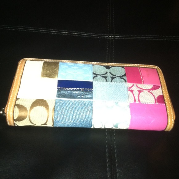 Authentic Large Patchwork Coach Wallet