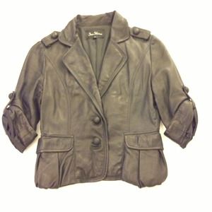 SeeShine lamb leather jacket, black, 6