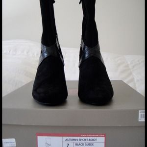 Cole Haan 'Autumn' Short Suede Leather Boot NIB